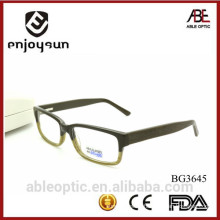 new design fade double mixed color fashion hand made spectacles optical frames eyeglasses